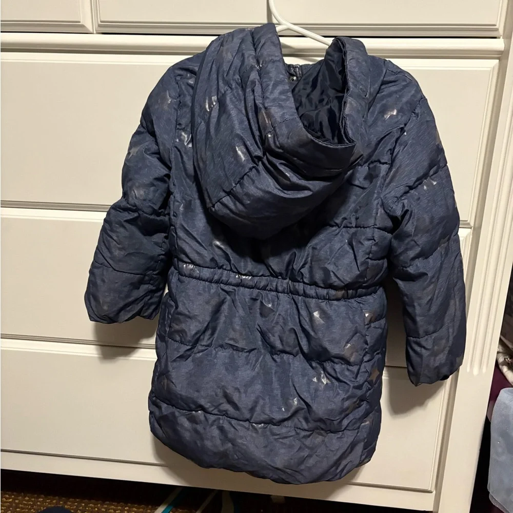 GAP Starry Night Blue Puffer Jacket size 3